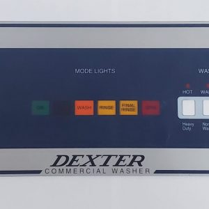 9412-113-001 Dexter Control Panel Nameplate Decal WCVD-25