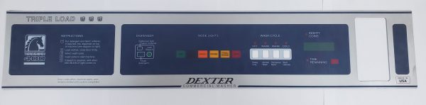 9412-113-001 Dexter Control Panel Nameplate Decal WCVD-25