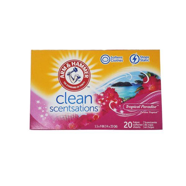 Arm & Hammer® Fabric Softener 20 Sheet/box - 12 box/case